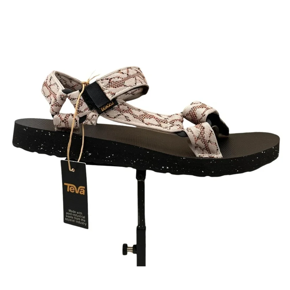 Teva Men's Universal Reloop Sport Adjustable Sandal Size 10 Natural Black Beige
